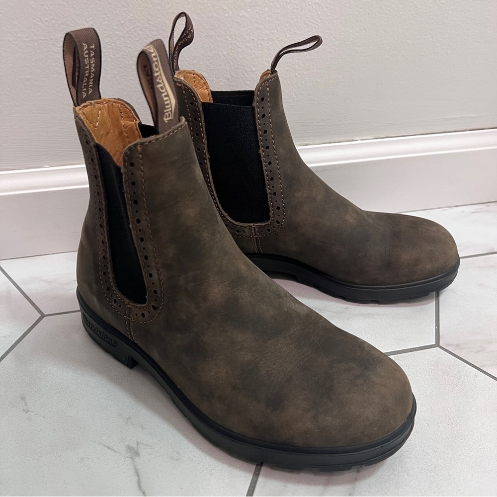 Blundstone High-Top 1351 Rustic Brown Chelsea Boot Size 7.5 Women's